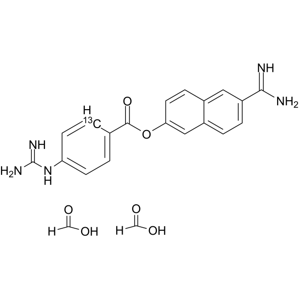 Nafamostat formate salt-13C6 (Nafamostat formate salt-13C6)